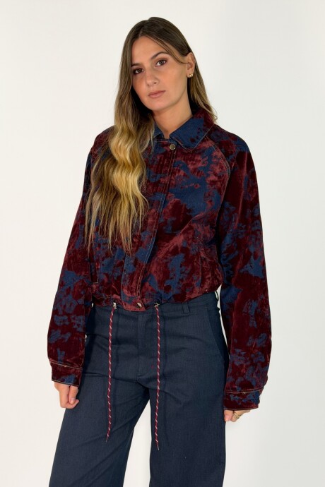 CHAQUETA ZAHARA Bordo