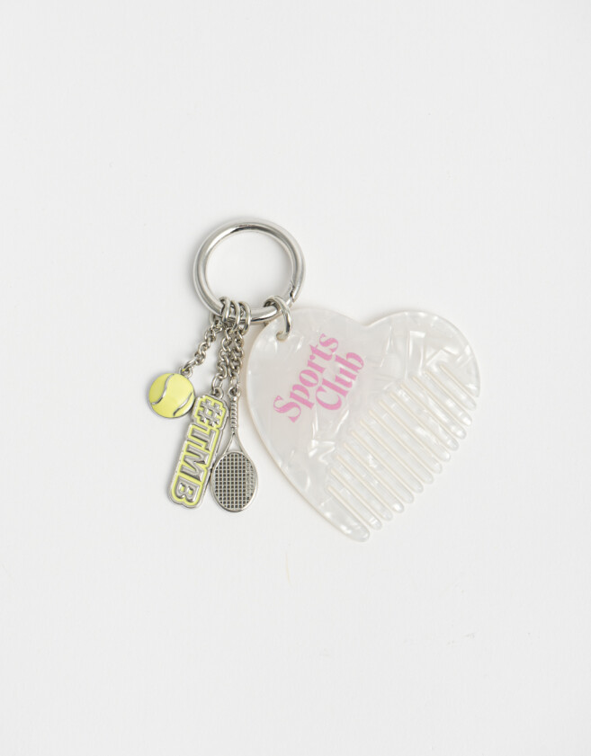 Cepillos y Peines Peine Peine De Pelo Sports Club Con Charms - Combinacion Multicolor