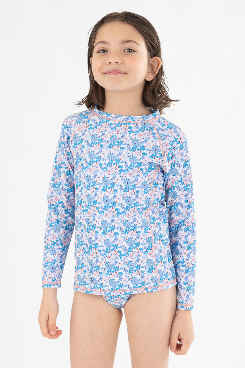 Tshirt manga larga 4-16a Flores