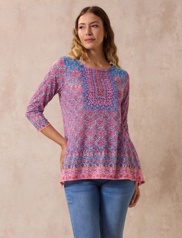 Blusa Printed MULTI/ROSA