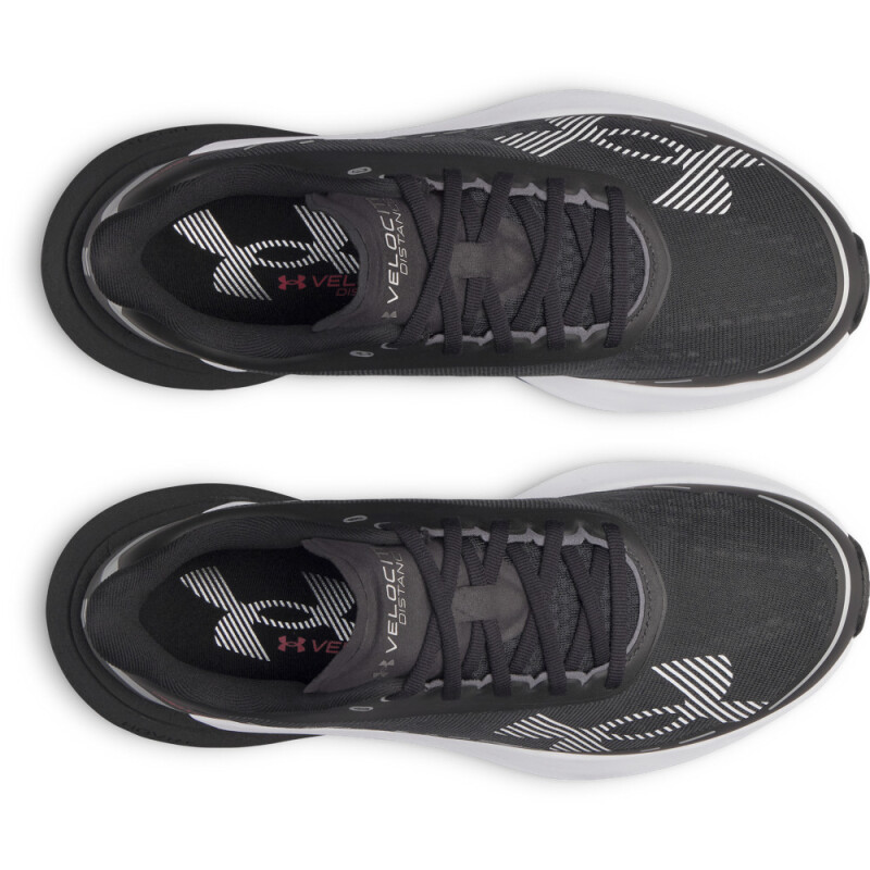 UA Velociti Distance-WHT BLK-002