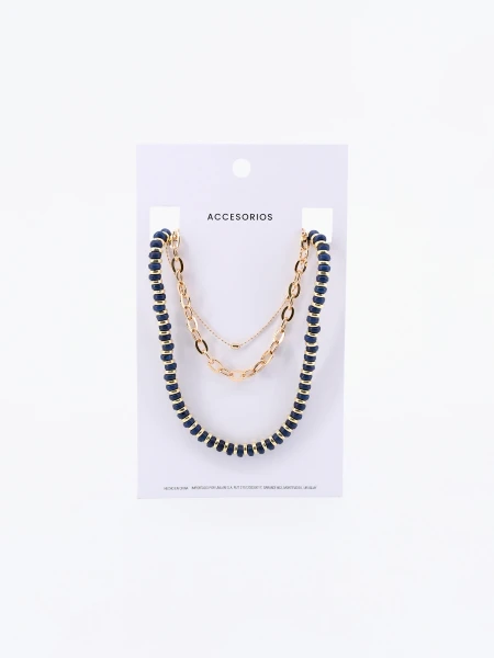 COLLAR CADENAS DORADO