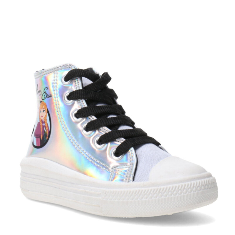 Championes Infantiles Disney Celeste - Plateado - Negro