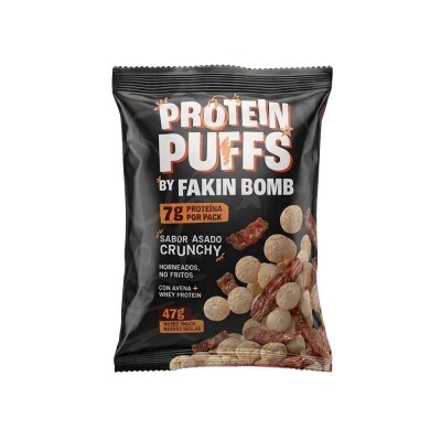 Protein Puffs Asado Crunchy 47g Fakin Bomb Protein Puffs Asado Fakin