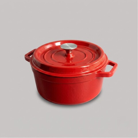 Cacerola Roja Esmaltada 24CM Haoke Volf Cacerola Roja Esmaltada 24CM Haoke Volf