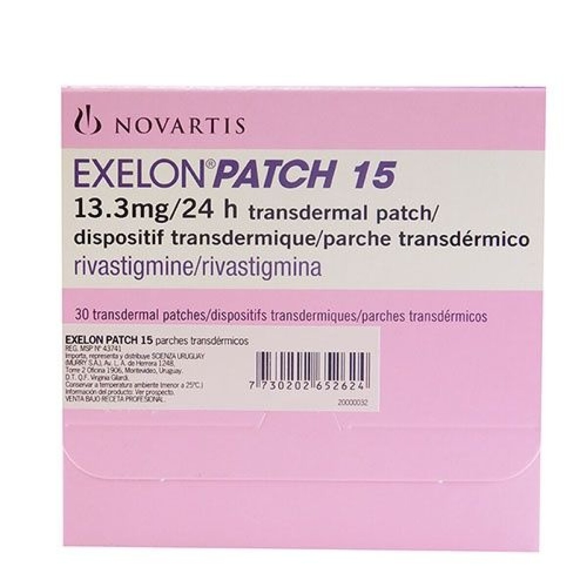 Exelon 15mg 30 Parches 