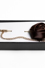 Pin para el Ojal Diseño Flor CHOCOLATE