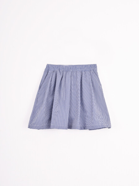 SHORT POLLERA LUNARA AZUL PIEDRA