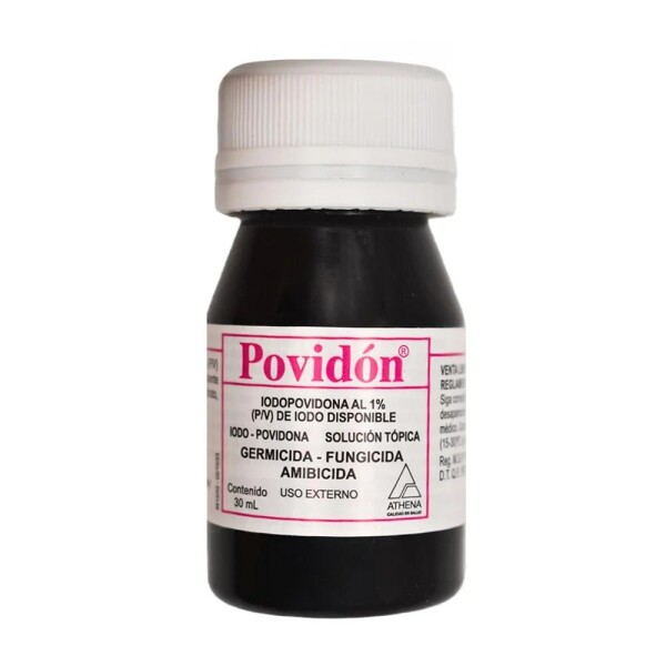 Solución Antiséptica Povidón 30 ml - Athena Solución Antiséptica Povidón 30 ml - Athena