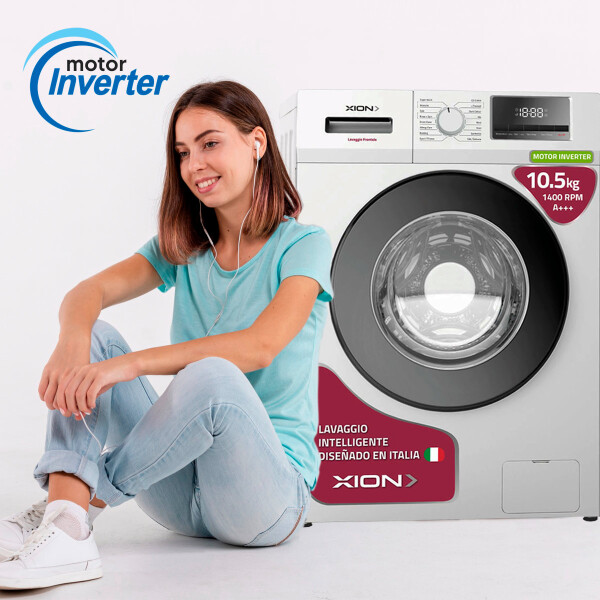 Lavarropas Inverter Xion Xi-lav100f 10 Kgs LAVARROPAS XION 10.5K INVERTER LAV100F