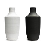 FLORERO CERAMICA D14x31CM BLANCO/NEGRO MATE FLORERO CERAMICA D14x31CM BLANCO/NEGRO MATE