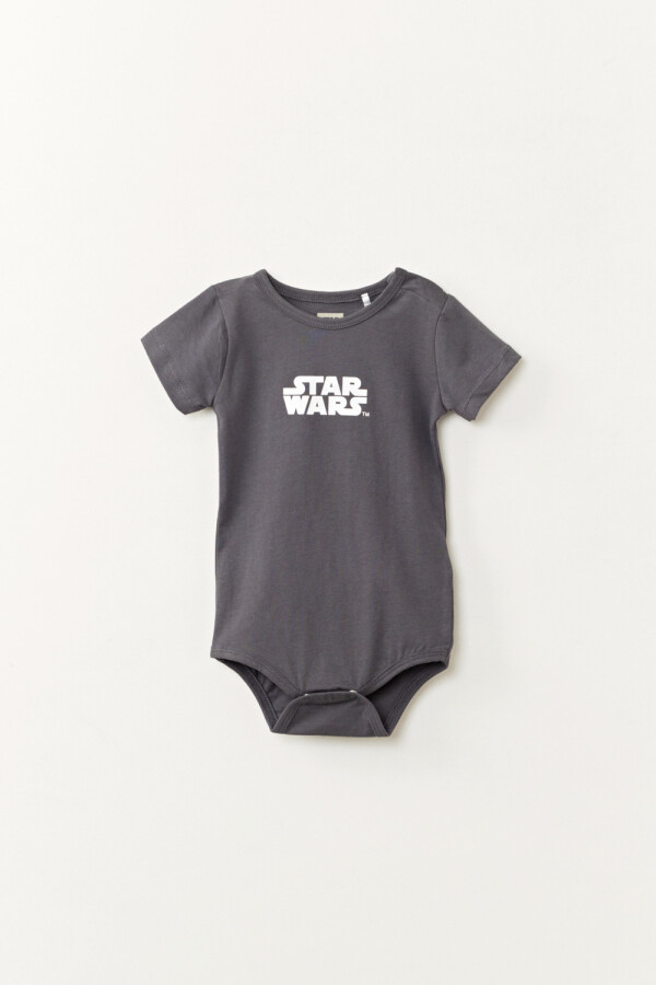Body manga corta Star Wars Gris Oscuro