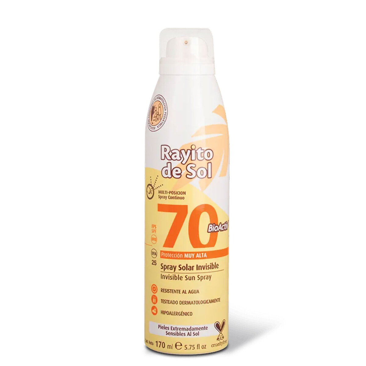 RAYITO DE SOL KIDS SOLAR FPS 70 X 170 ML 