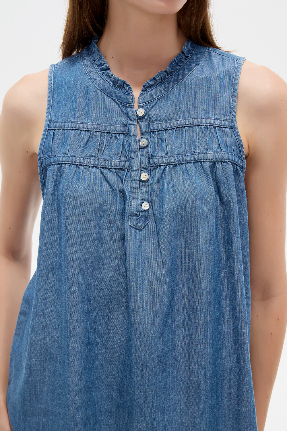 Musculosa Euame Azul Medio