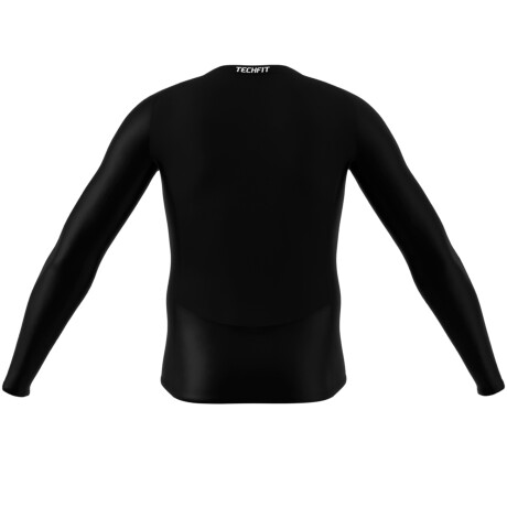 Remera Manga Larga adidas Techfit Compresion Black