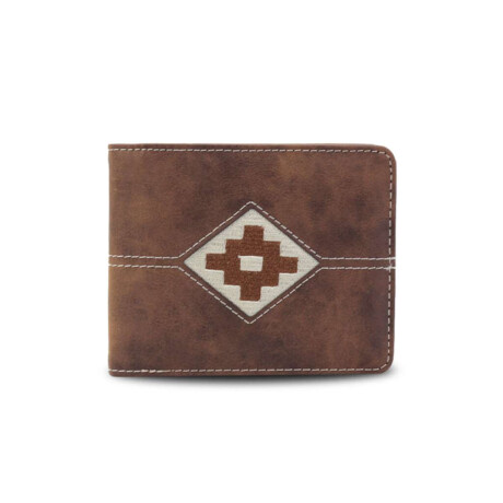 Billetera Odin C/ Bordado Tabaco C/ Chocolate
