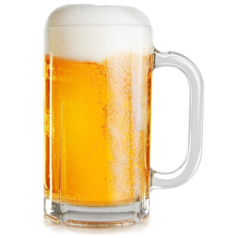 Set de 6 jarras para cerveza Citinova Domingo 540ml Transparente