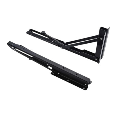 Ménsula metálica plegable 40x17 Negro
