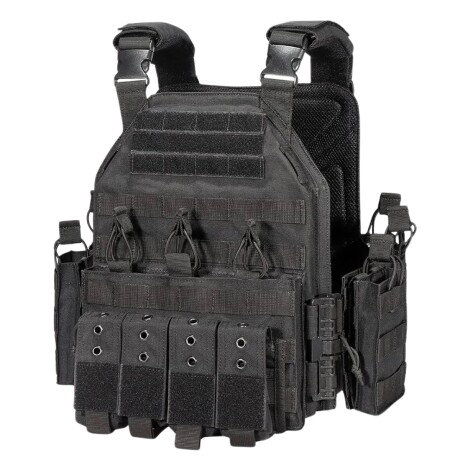 Chaleco táctico VT-6026-3 con liberación rápida Negro