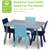 Juego mesa y 4 sillas infantil azul Juego mesa y 4 sillas infantil azul