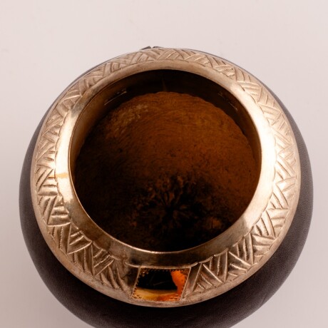 Mate porongo Plata y Oro M15