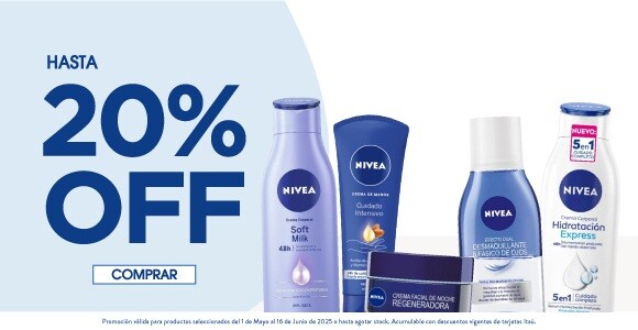 Nivea Hasta 20% Off