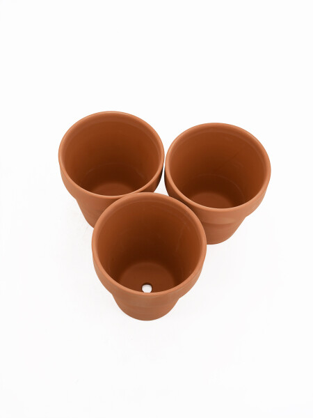 MACETA SET X 3 TERRACOTA