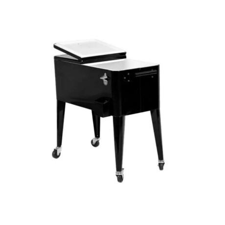 Conservadora Bar con ruedas 76L Negro