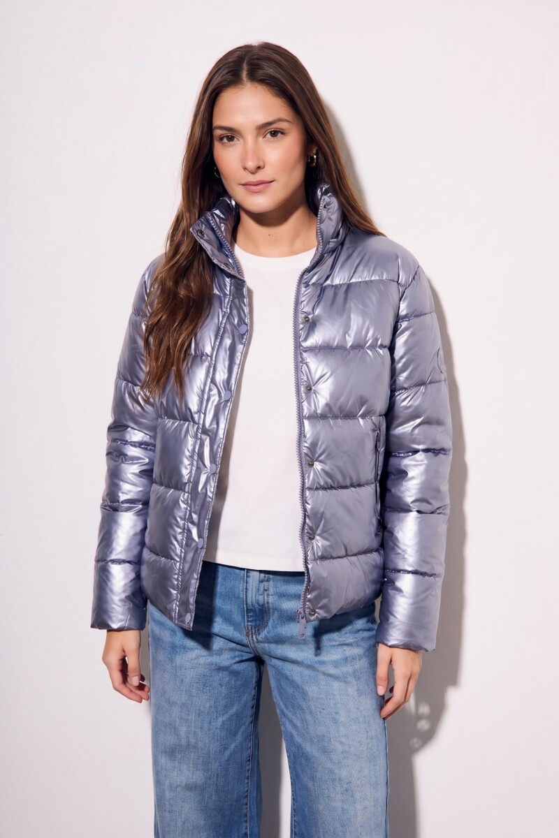 Campera Engomada Water Repellent Celeste