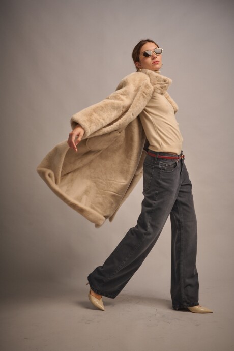 Polera Selene Beige Melange Polera Selene Beige Melange