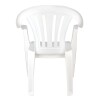 Silla Altea de plástico Mor con posabrazos, color blanco, hasta 182 kg Silla Altea De Plástico Mor Con Posabrazos, Color Blanco, Hasta 182 Kg