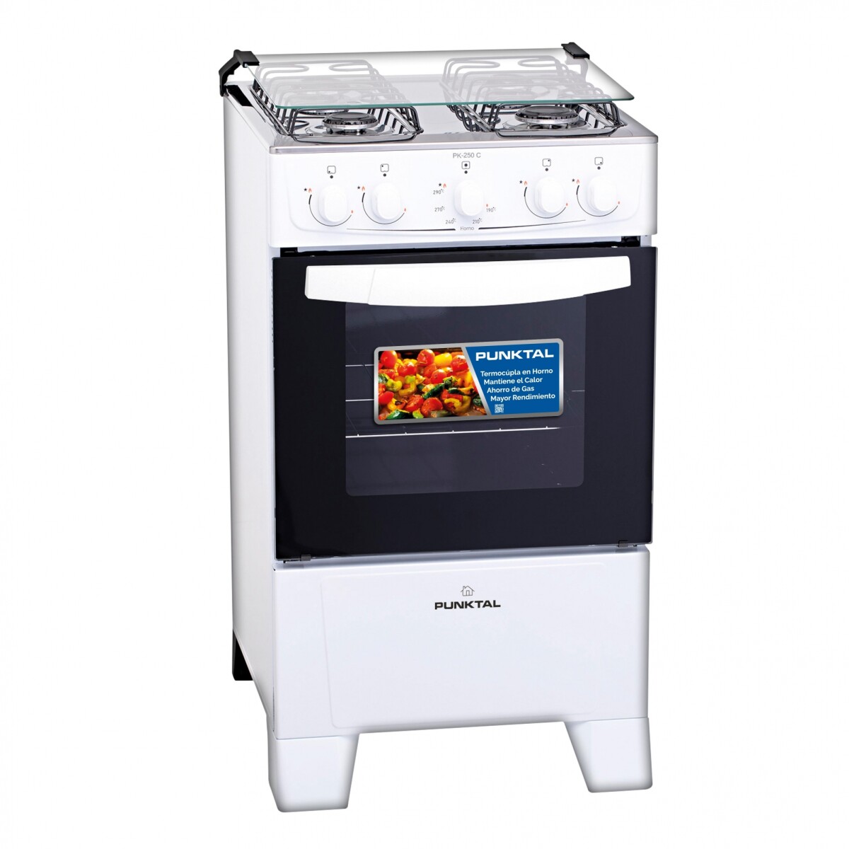 COCINA PUNKTAL COLISEUM 4H PK-250C BLANCA 