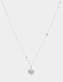 Cadena Corta con Dije Con cubic zirconia Collar Con Dije Con Cubic Zirconia - Plateado