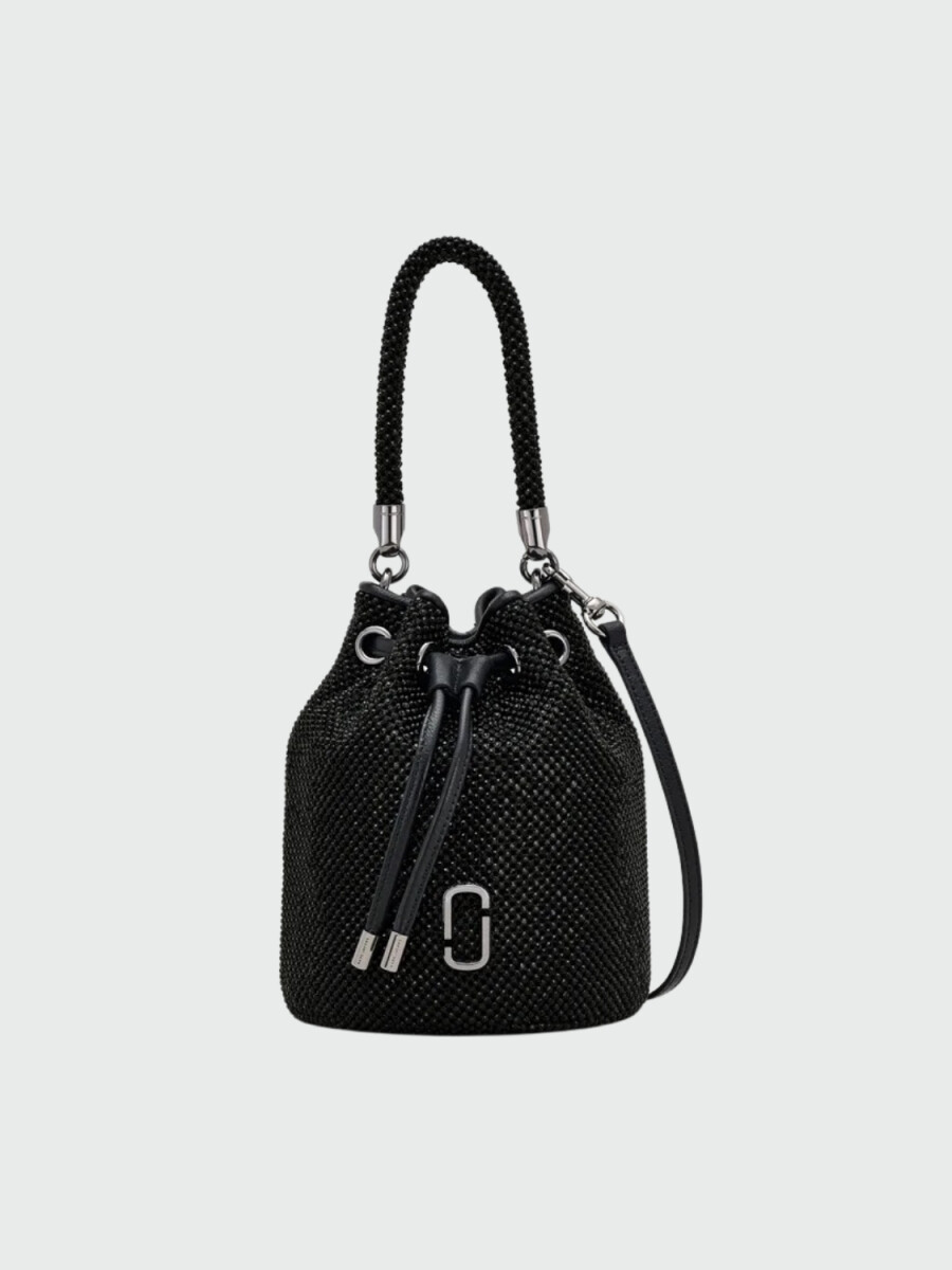 Marc Jacobs - Bolso bombonera metálico, The Mini Bucket - Negro 