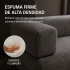 Sofá Sillón Cama ComboHome Teddy Premium 3 Cuerpos Corderoy Gris 1