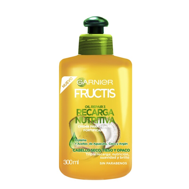Crema De Peinar Fructis Oil Repair Recarga Nutritiva 300 Ml. Crema De Peinar Fructis Oil Repair Recarga Nutritiva 300 Ml.