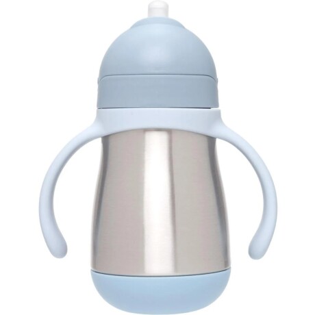 Vaso térmico con asas antiderrame azul