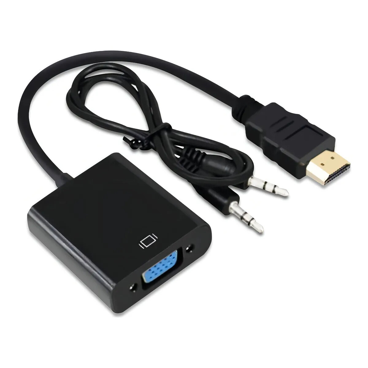 Cable Adaptador para PC HDMI Macho a VGA Hembra con audio 