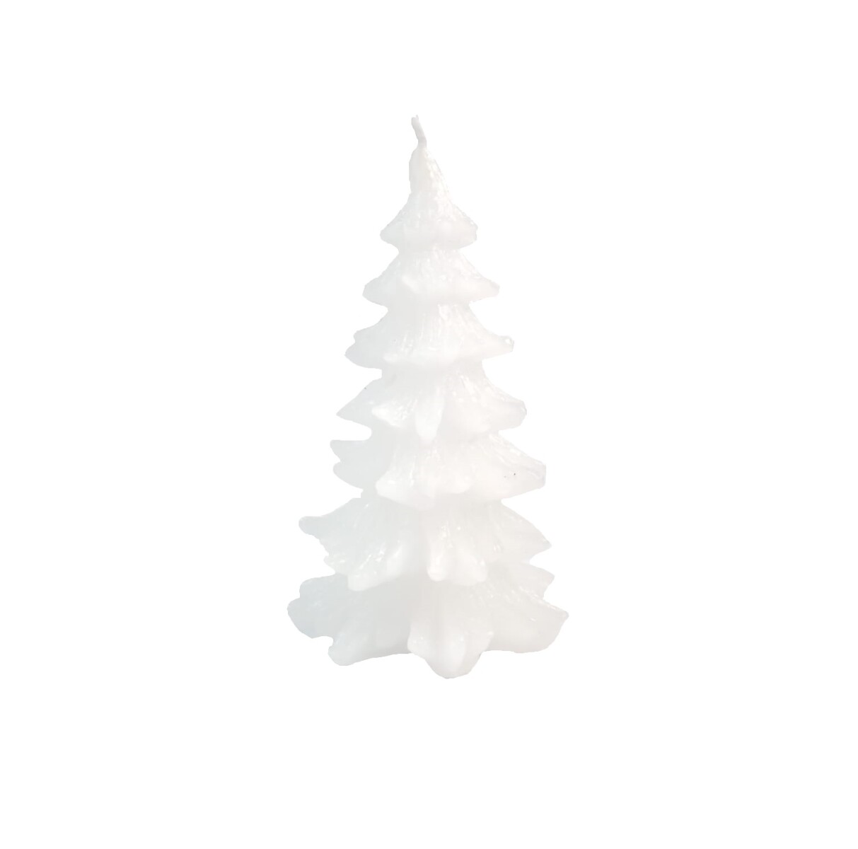 Vela navideña árbol - blanco 
