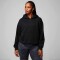 Polera Cozy Fleece Hoodie Mujer Black