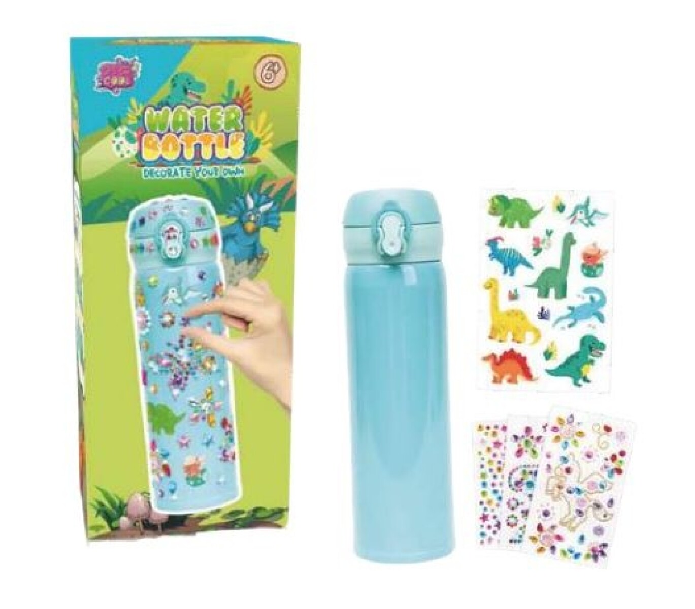 Botella Dino Para Decorar 