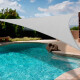 Toldo vela triangulo impermeable 5x5x5 mts GRIS