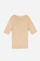 Sweater cuello bote KHAKI
