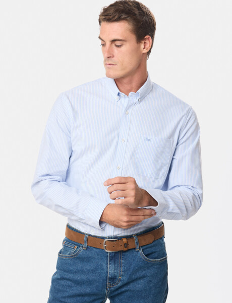 CAMISA OXFORD Azul