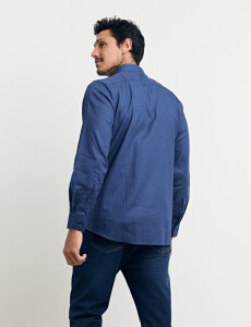 012582 CAMISA HARRY Azul Piedra