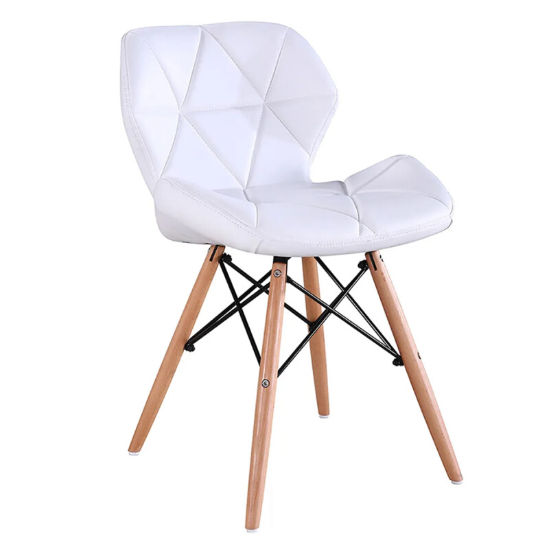 Silla Victoria Eames acolchonada BLANCO