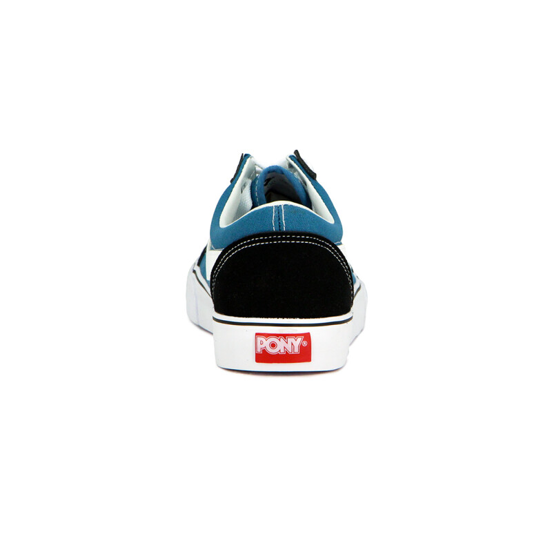 Pony Champion Old School Casual Lona-Gamuza Azul-Negro Azul-Negro