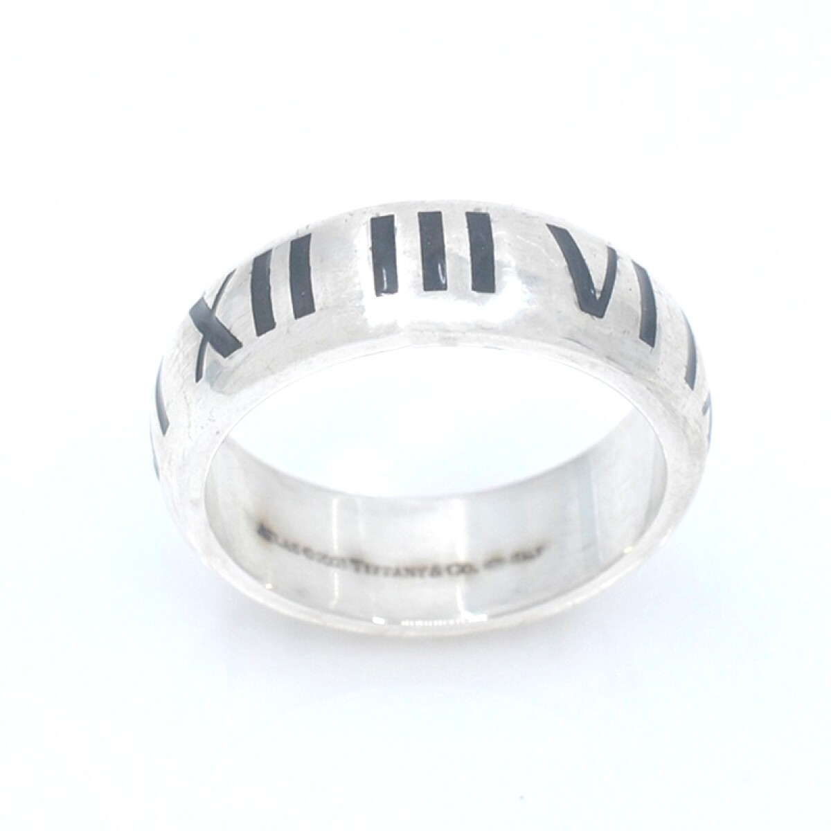 Anillo Atlas Tiffany and Co plata 925 con esmalte 