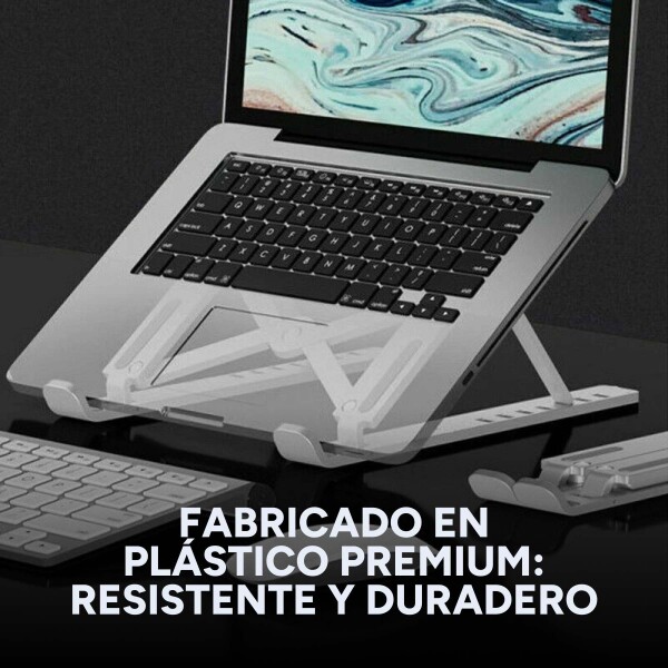 Soporte Plegable Notebook Laptop Ergonomico Calidad Pro Color Variante Blanco