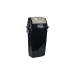 Tarro de residuos con tapa vaivén 28 lts Ecoblack NEGRO